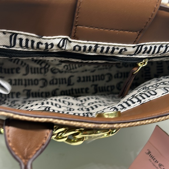 Juicy Couture NWT Super Cute Chestnut Chino Change Of Heart Mini Tote Purse Bag - Picture 5 of 6